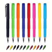 Eternal Pencil Infinite Book 1 Pen with 12 Color HB Replacement Set Erasable Ink Free Student Drawing Art Pencil School Supplies