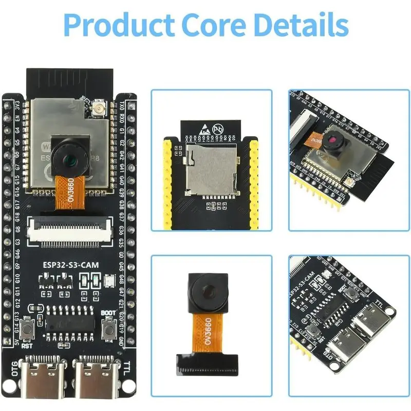 ESP32-S3-CAM Board With OV3660 - Esp32 Wifi Bluetooth Module 评论和价格