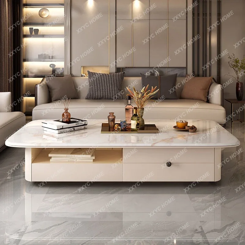 

JJ c Coffee table living room home new hollow large tea table modern simple large apartment villa coffee table