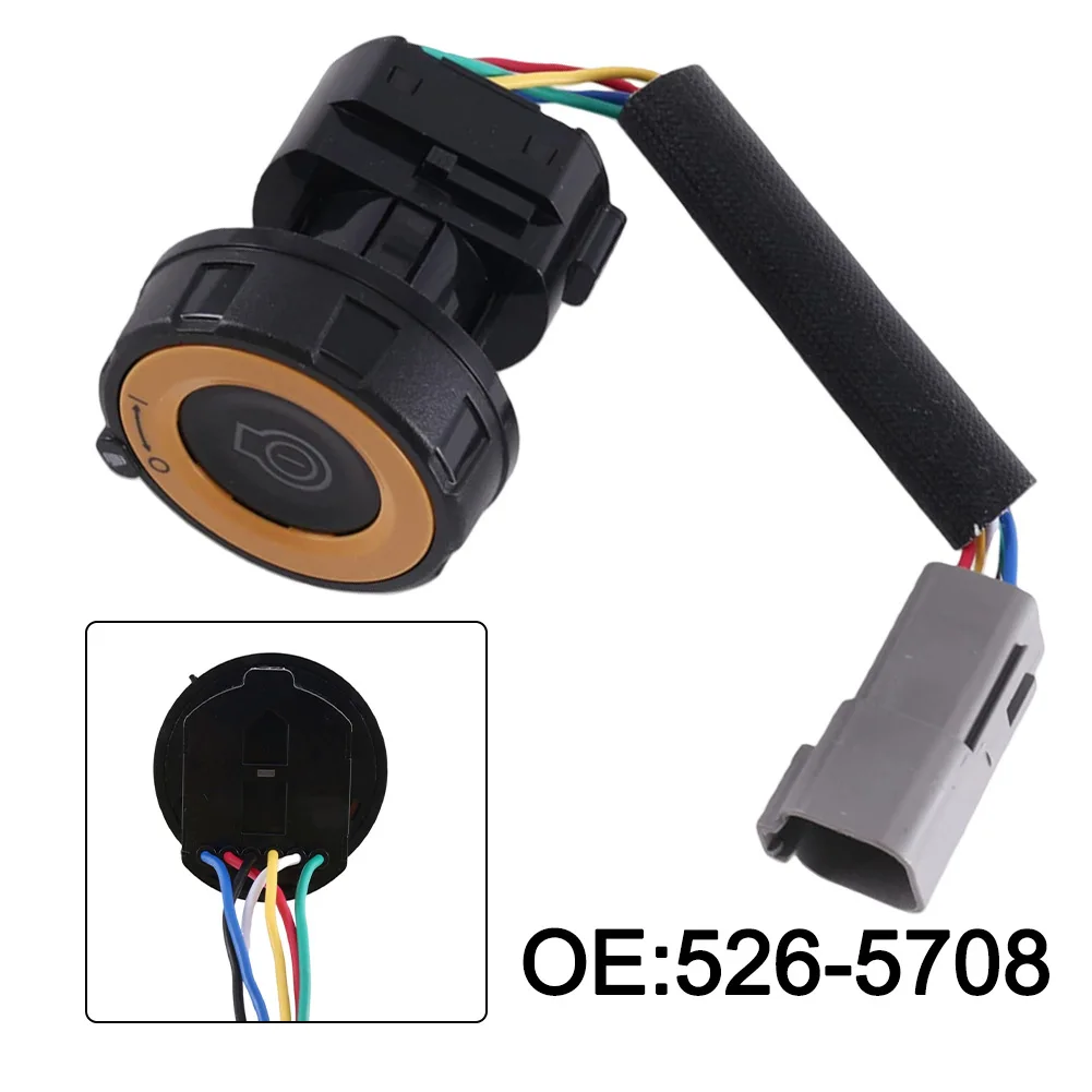 

1pcs Excavator Push Button Start Switch For CAT For 320GC For 323GC For 336GC For 345GC OEM Number:526-5708 Plastic + Metal