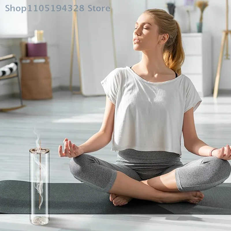 [FN] مبخرة زجاجية حديثة مضادة للرماد حامل بخور طائر لوحة البخور الرماد الماسك للديكور المنزلي اليوغا التأمل