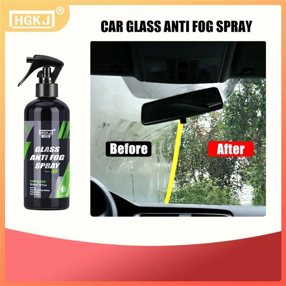 HGKJ S5 Glass Anti Fog Agent Winter Longlasting Prevents Fogging Clear Vision Interior Windshield Auto Accessory Car Care Detail