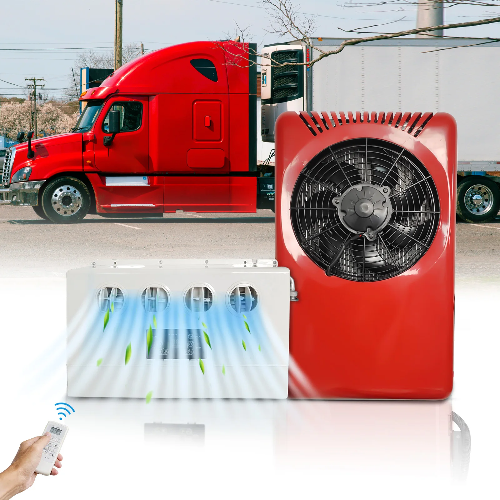 

Aspligo 12V Cool Truck Split Air Conditioning Fast Cooling Parking Air Conditioner For RV Caravan Motorhome Tractor Camper Van