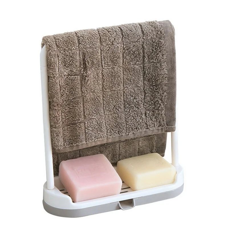 Kitchen Storage Rack Towel Sponge Drain s Rag Dishcloth Sink Desktop Organizer Hanging  Bathroom Soap Holder dish rack