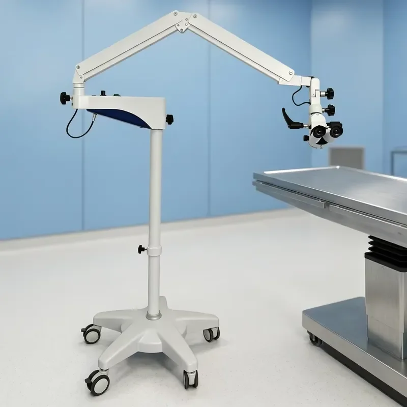for Hospital Operating Microscope Brightness Adjustable ENT Mobile Ophthalmology Binocular Instrument Set 6X