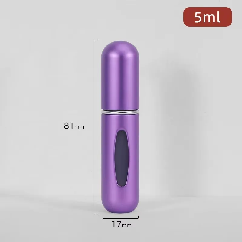1/5 Stück nachfüllbare Parfüm-Leerflaschen mit Sprühduftpumpe, tragbare leere Kosmetikbehälter für unterwegs, Mini-Sprühzerstäuber