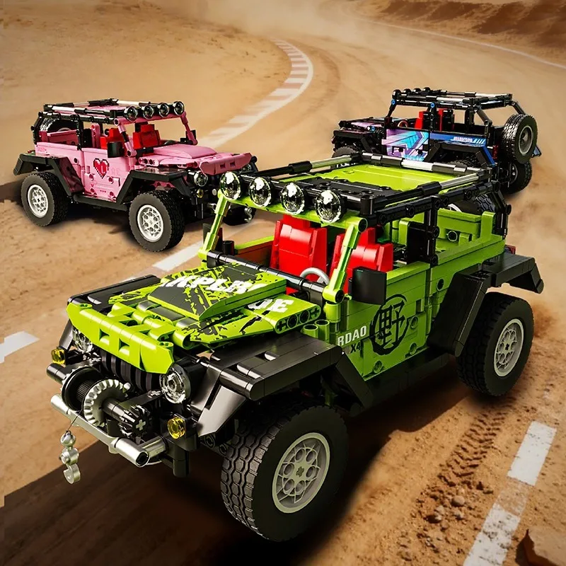 Building Block Sports Car 1:14 RC Toy Car, Building Block Toy Birthday Gift, Sports Car Model, Children's DIY Gift