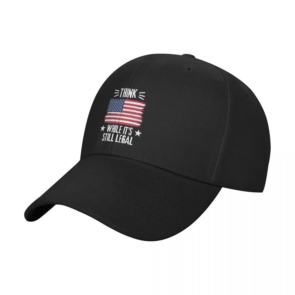 Think While It's Still Legal American Flag Baseball Cap Christmas Hat Snap Back Hat Boy Child Women's