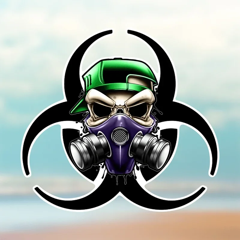 1 шт. крутая абстрактная геометрическая наклейка - водонепроницаемая, прочная - привлекательные формы для багажного ноутбука