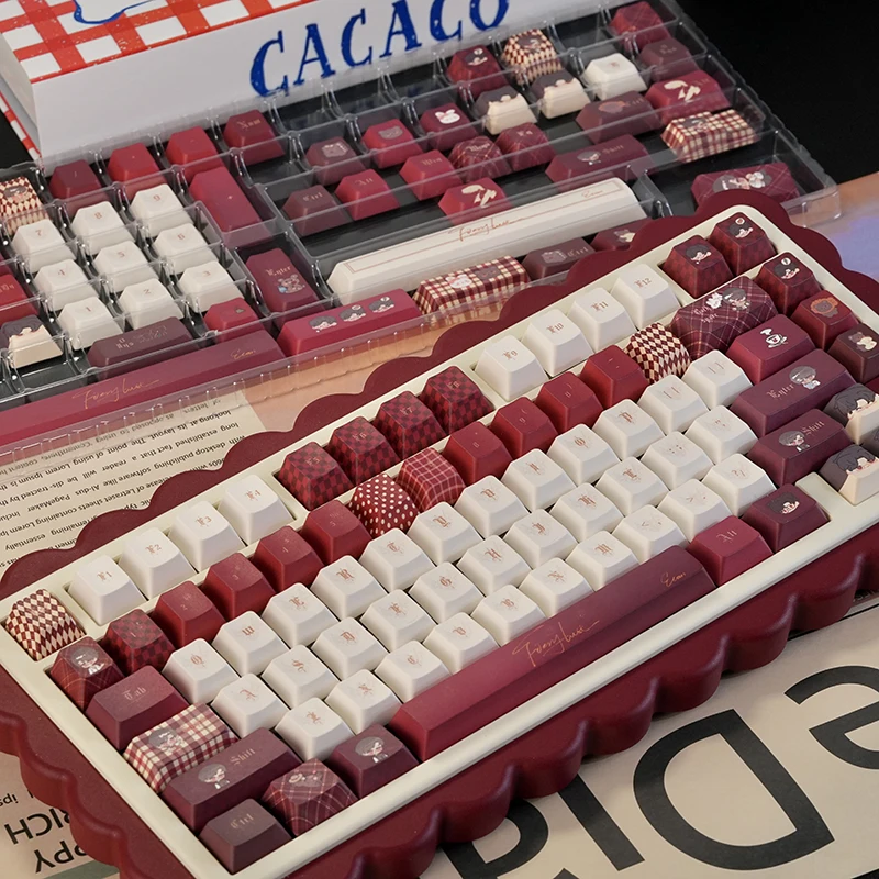 

Набор колпачков для клавиш с тематикой Evan Light and Night PBT Cherry Profile, оригинальные колпачки для клавиш ручной работы на заказ, аксессуары для механической клавиатуры