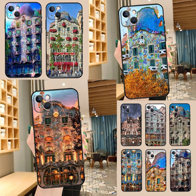 Чехол для телефона Casa Batllo Barcelona Spain для iPhone 13 Pro Max 16 15 11 12 14 Pro Max mini XR 15 16 Plus 16e Cover Coque