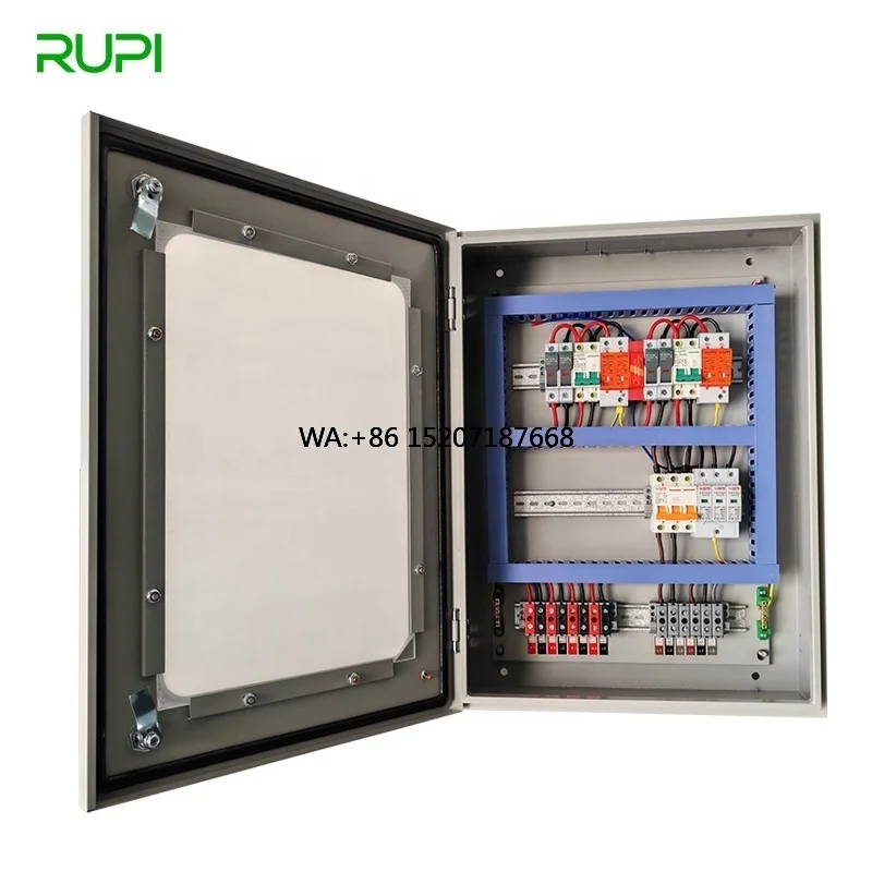 RUIPEIN TX2-2+AC 20KW Solar AC DC Combiner Box 1000V DC 400V AC 3 Phase IP55 Metal PV Distribution Box SPD MCB Grid-Tie System