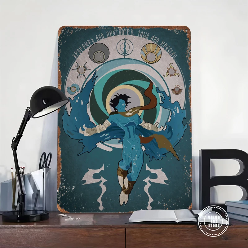 Legacy of Kain Soul Reaver Printed Poster Customized Wall Art Retro Vintage Metal Tin Signs for Decoration Home Decor Items Room