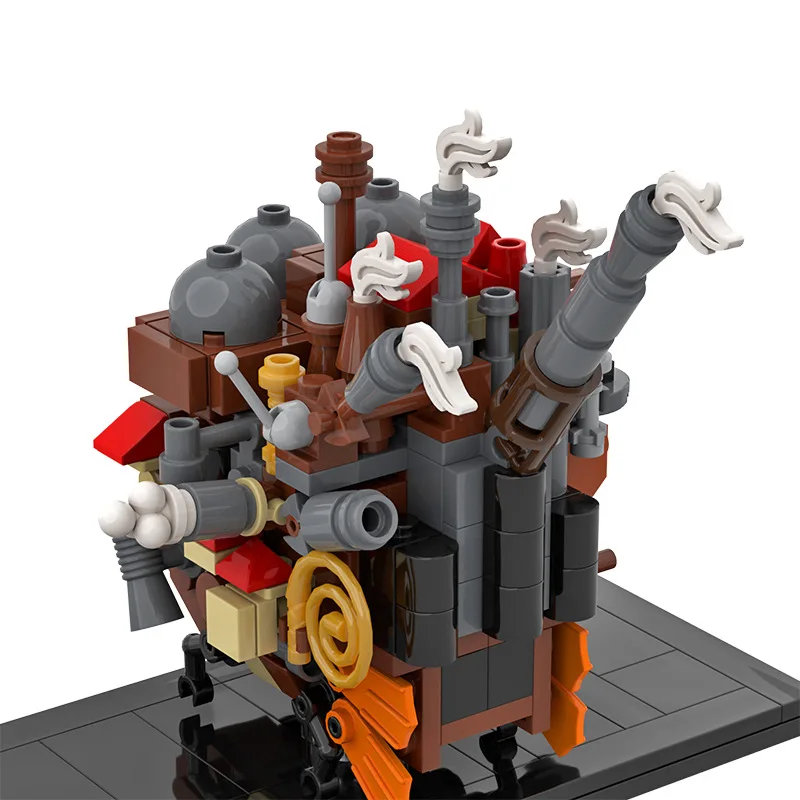Hayao Miyazaki-Juego de bloques de construcción de castillo móvil de Howl, modelo de bloques de construcción, rompecabezas, juguetes para niños, adorno de escritorio, regalo coleccionable