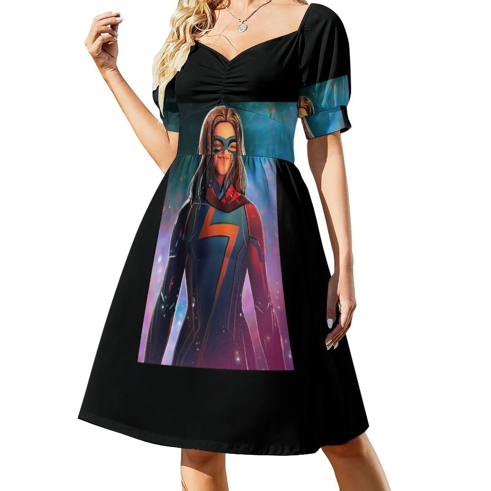 

Khan - MS Short-Sleeved Dress Woman dresses Long dress woman
