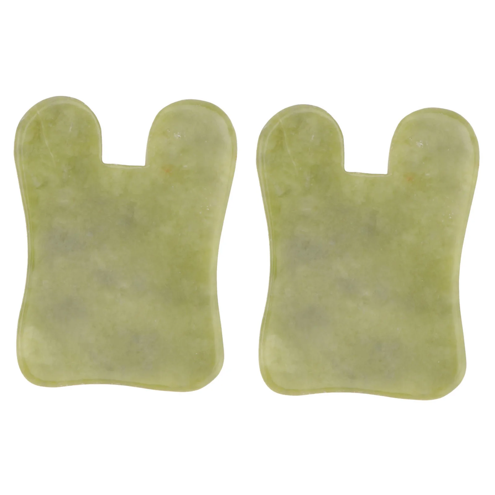 

2Pcs Jade Gua Sha Board Face Massage Tool Ecofriendly Safe Material Smooth Design Perfect Gift for Friends Gua Sha Board