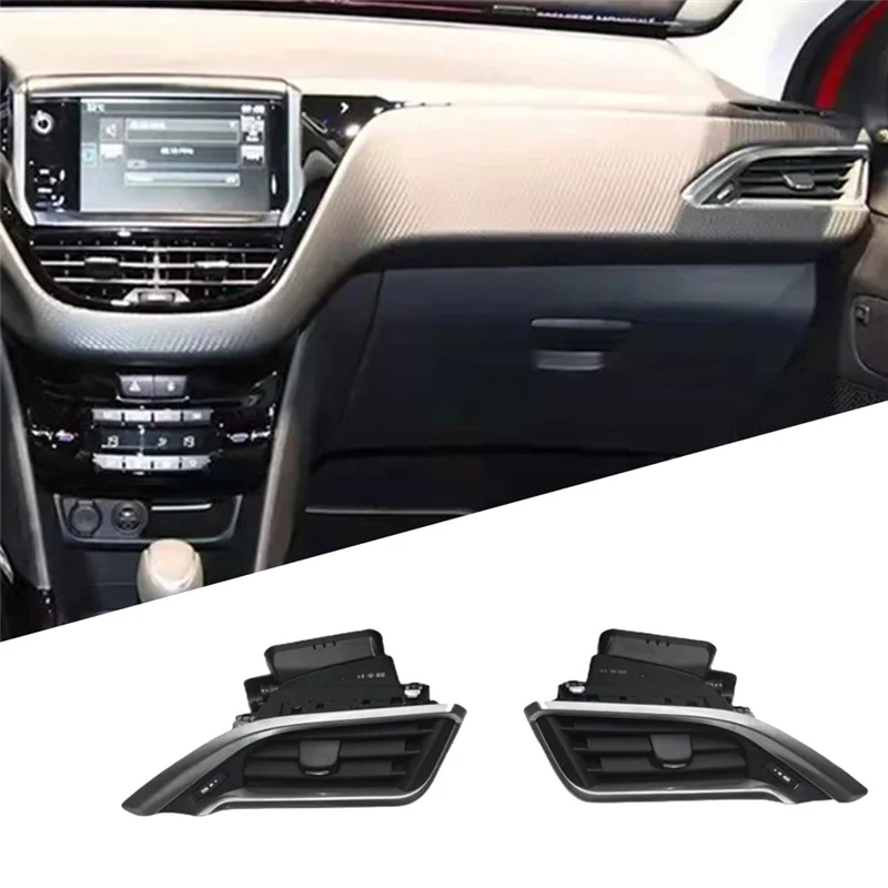 ABRU-1 زوج لوحة القيادة A/C منفذ تنفيس الهواء مجداف 96731316GF 96731317GF ل 208 2008 سيتروين C3 96731317ZD 96731316ZD