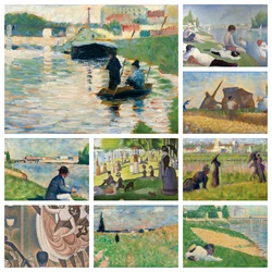 DIY Diamond Art Painting Kits Georges Seurat Famous A Sunday Afternoon Embroidery Mosaic Cross Stitch Home Decor Children's Gift