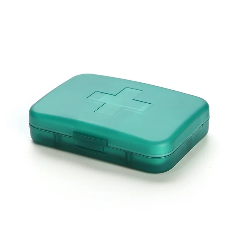 6Grids Cross Small Pill Box Colorful Home Travel Medicine Pill Case Storage Box For Weekly Pill Organizer