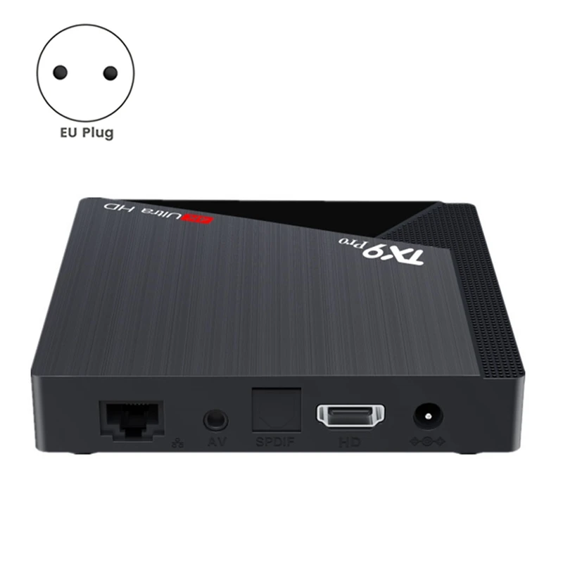 TX9 Pro Android 10.0 Set Top Box 6K HD Dual Brand 2.4G 5.8G WiFi Media Player AIIwinner H313 Smart TV Box EU Plug