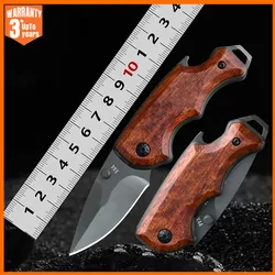 Stainless Steel Mini Knife Foldable Pocket Knife Portable Fruit Slicing Knife Sharp Blade Utility Folding Knife Easy to Carry