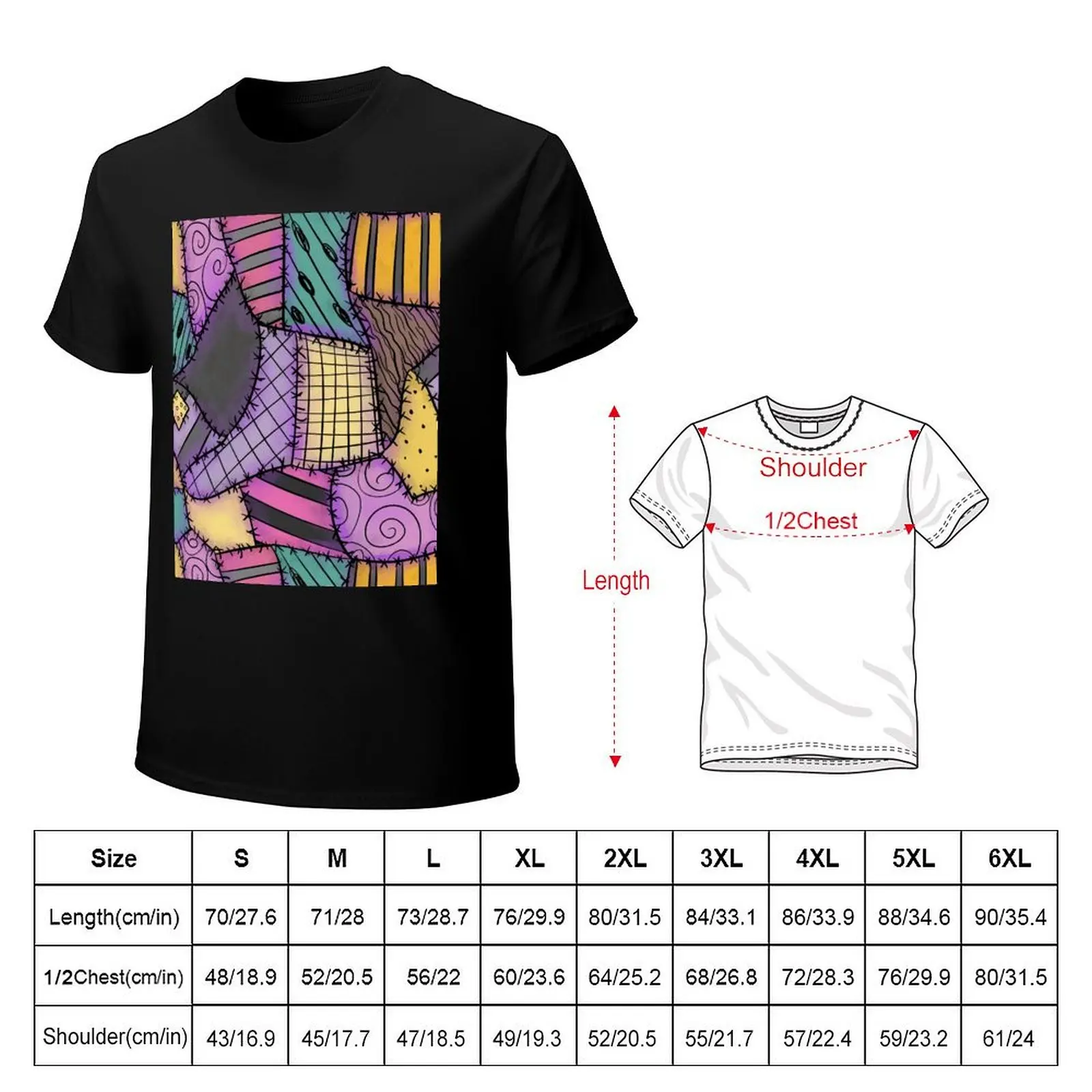 Patchwork Ragdoll T-Shirt Fashion Casual Short Sleeve Top