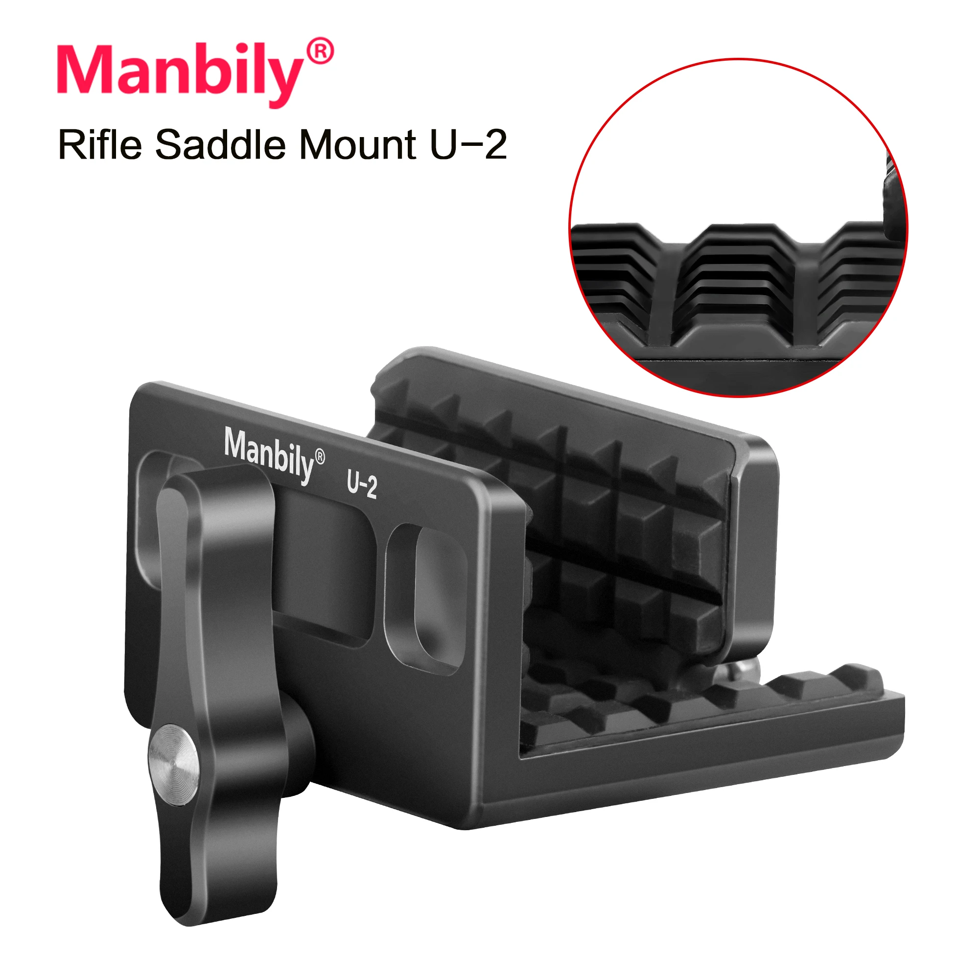 Manbily Shooting Saddle Clamp Rest with Arca Swiss For Tripod Aluminum Universal Head Adapter For Camping Hunting QR Plate