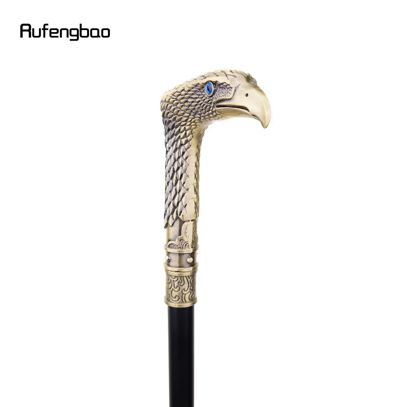 Coppery Blue Eye Eagle Fashion Walking Stick Decorative Stick Cospaly Vintage Party Fashionable Walking Cane Crosier 93cm