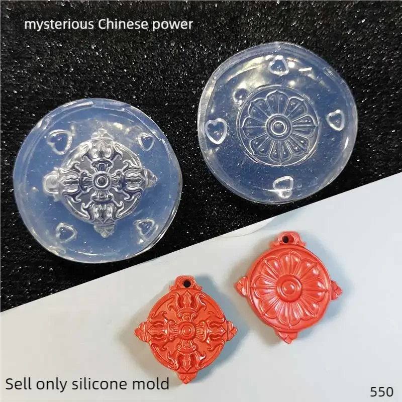 DIY Handcraft Vajra Chinese exorcist Amulet Epoxy Resin Mold Food Play Miniature Pinching Mould Epoxy Resin Mold UV Resin Moldse