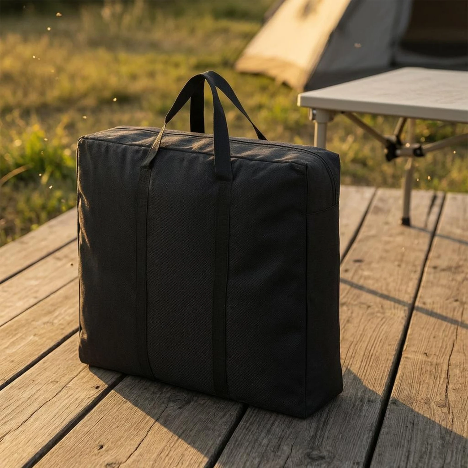 

Folding Table Storage Bag Black Folding Table Bag 600D Material Zippered