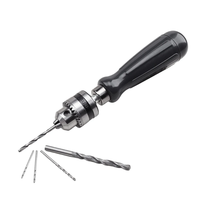 Mini Hand Drill Spirals Hand Manual Push Chuck 1.5/2.0/3.0/4.0/5.0mm Twist Drill Bits Manual Hole Punch Tools Drop Shipping