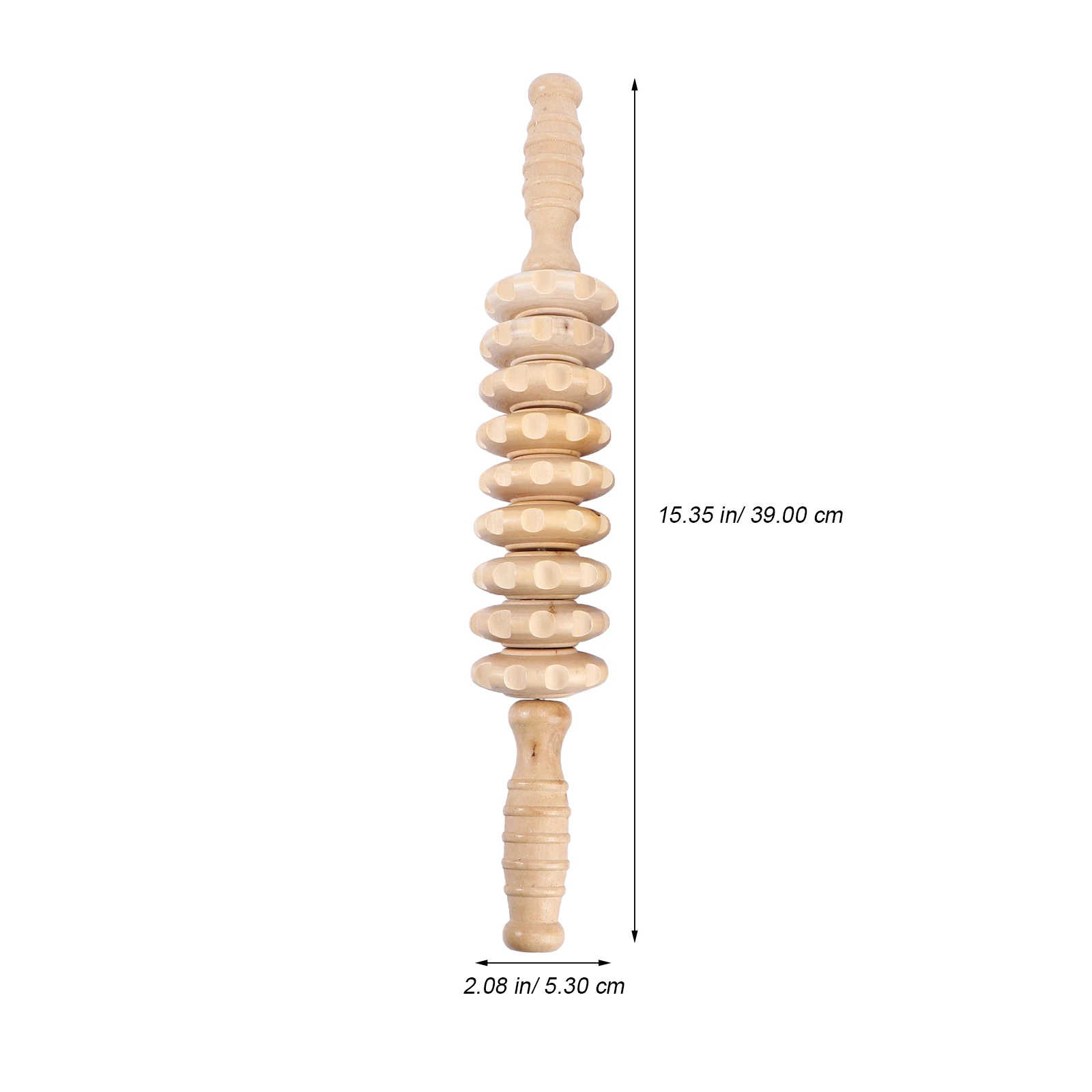 

2 шт. деревянный роликовый массажер для тела, ручной 9 колес, ролик для мышц, инструмент для глубокого массажа тканей для живота и ног, колесный массажер