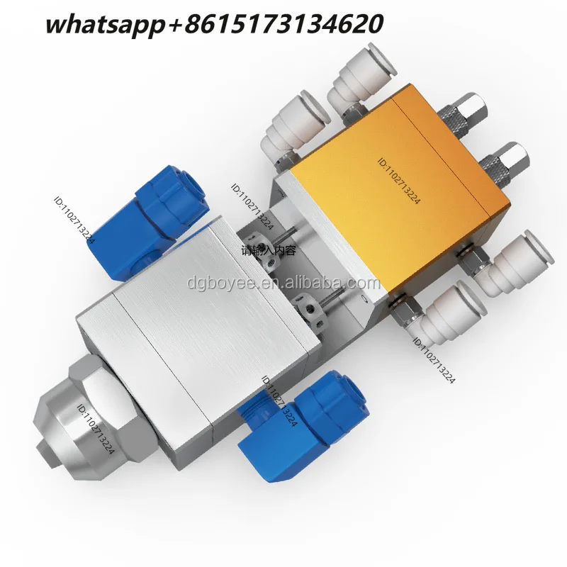 Precision pneumatic ejector pin stainless steel fine-tuning needle-type dispensing valve