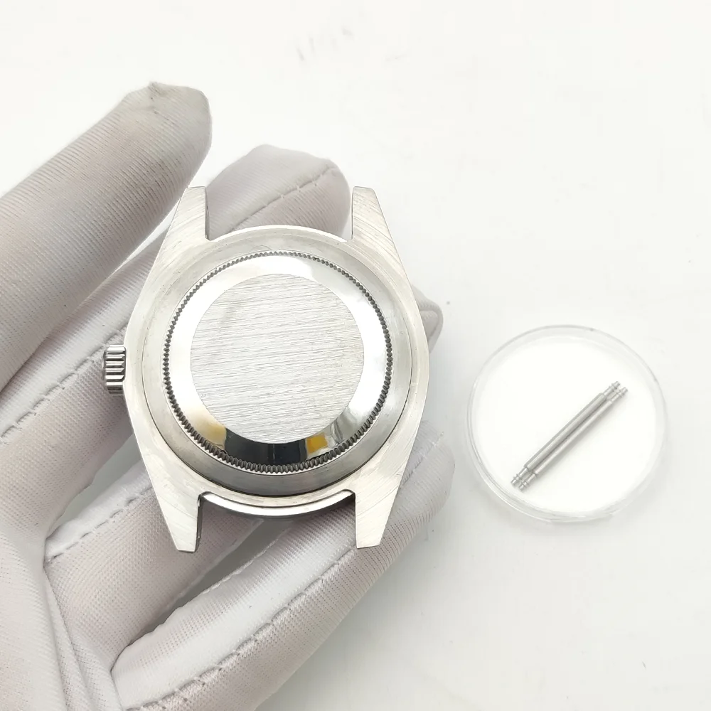 حافظة ساعة مقاومة للماء للرجال ، ظهر متين ، تاريخ ، NH35 ، 40 مللي متر