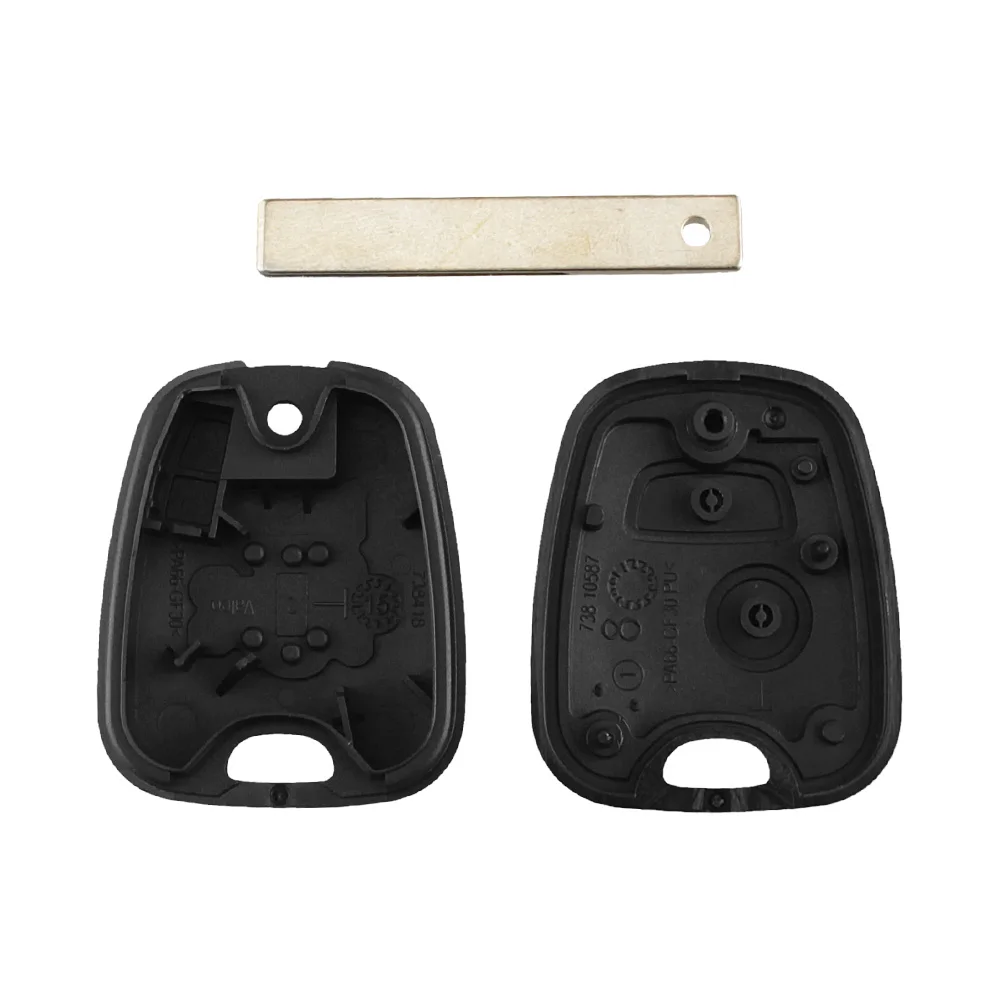 Dandkey Car Key Shell For Peugeot 307 107 207 407 For Citroen C2 C3 Xsara Remote 2 Button Key Case Blank Cover HU83/VA2 Blade