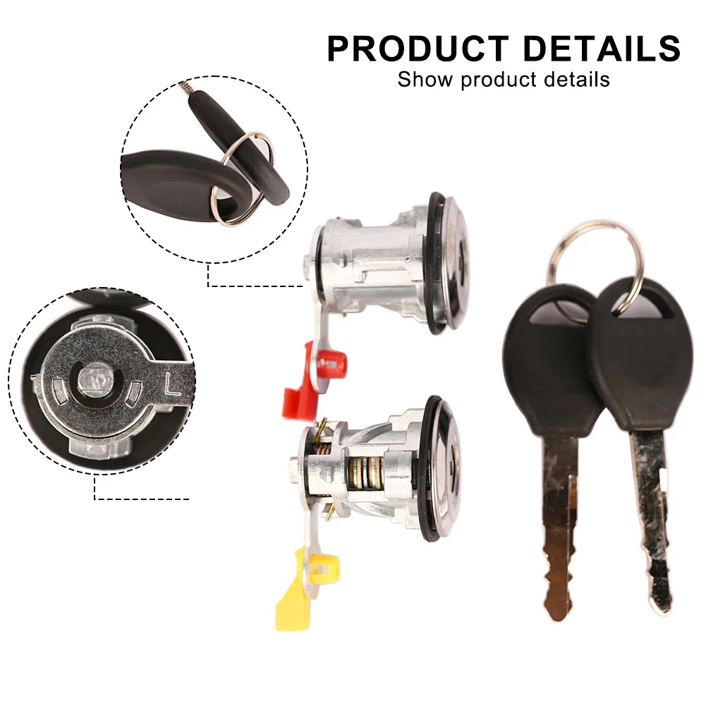 

Silver Door Lock Cylinder Perfect Match Direct Fit Replacement Car Door Replacement For Nissan Frontier 1998-2004