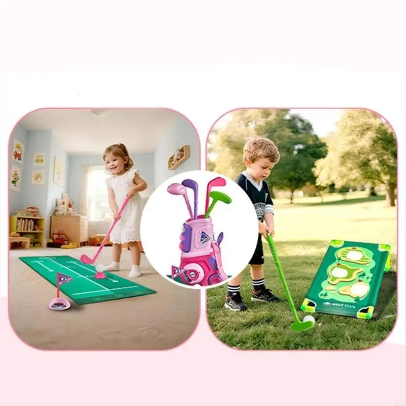 Set da golf sottile trasportabile Giocattolo per sport all aperta Piano Corrente continua Trasporto per Garden Beach