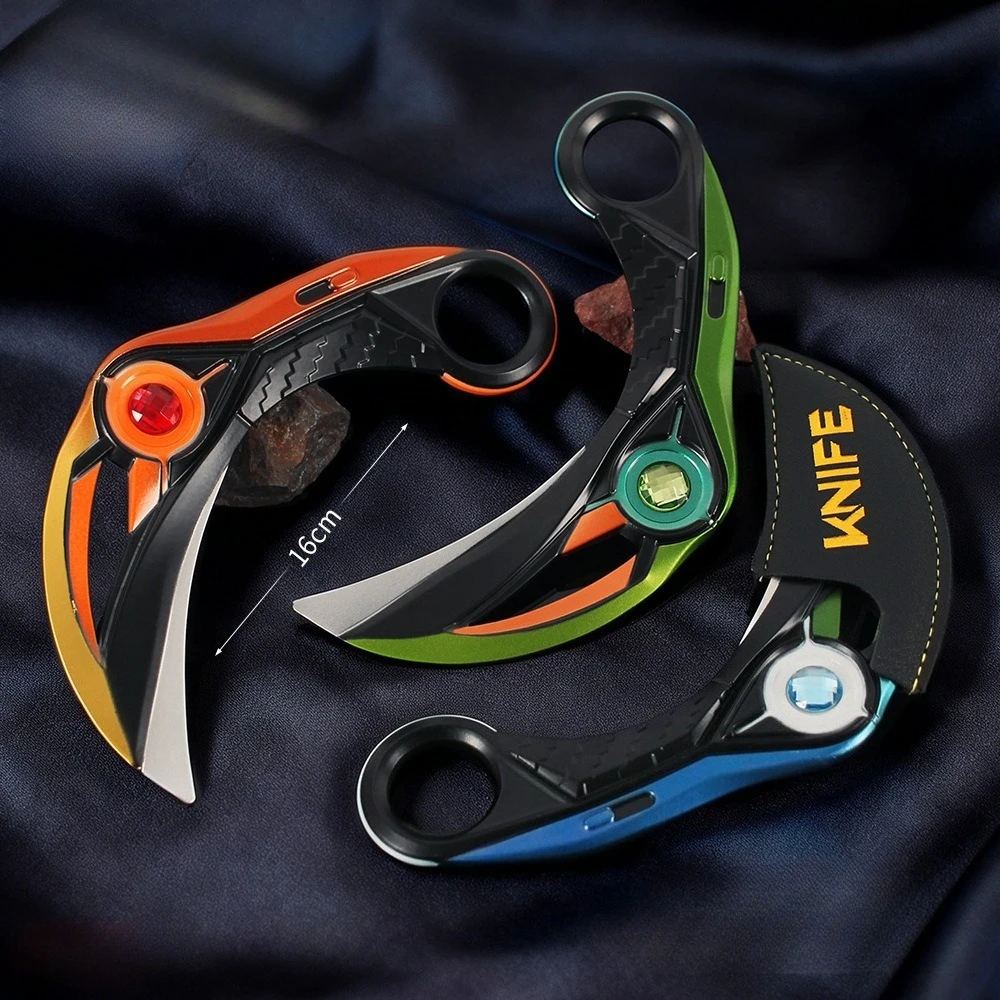 16 cm/6,30 Zoll VALORANT Spiel Peripherie Ion 2.0 Klaue Messer Modell Desktop Display Ornamente Sammlung Geburtstagsgeschenk für Jungen