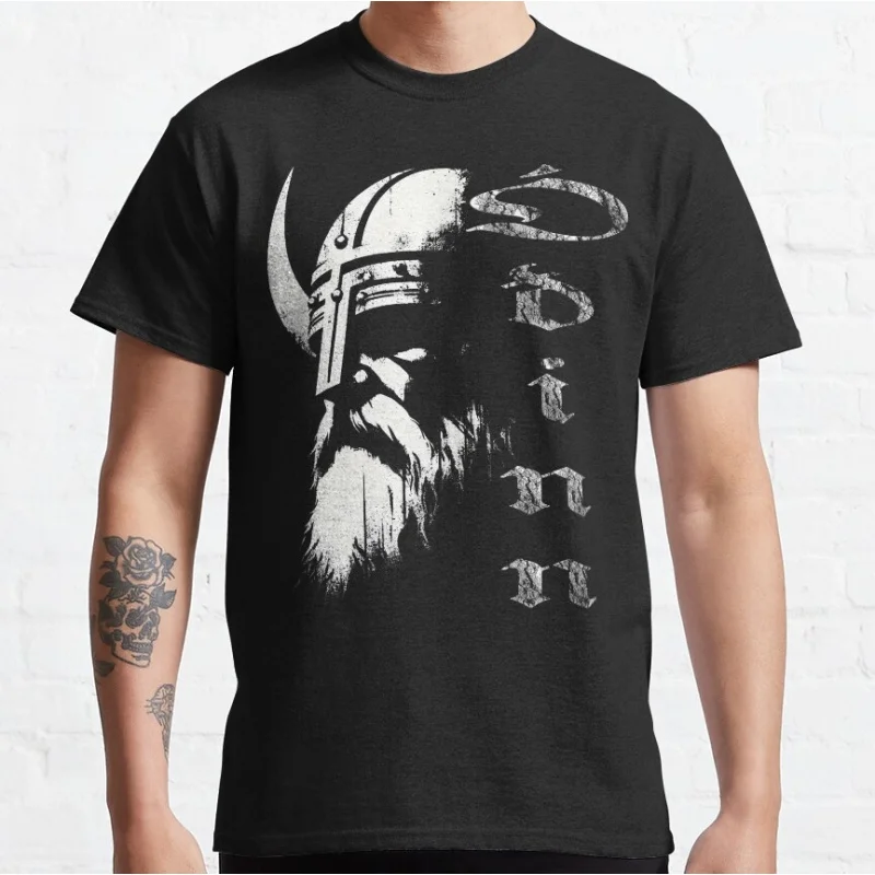 

Odin Óðinn Gift t shirt Norse Mythology's Allfather Valhalla Graphic clothes 100% cotton Viking print tee All size tops S-6XL