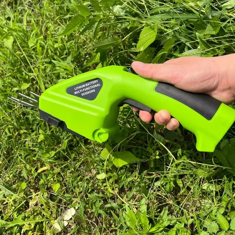 2-In-1-Akku-Schere Und Heckenschere Hand-Held Electric Lawn Shrub Weeder Rechargeable Cordless Electric Hedge Trimmer