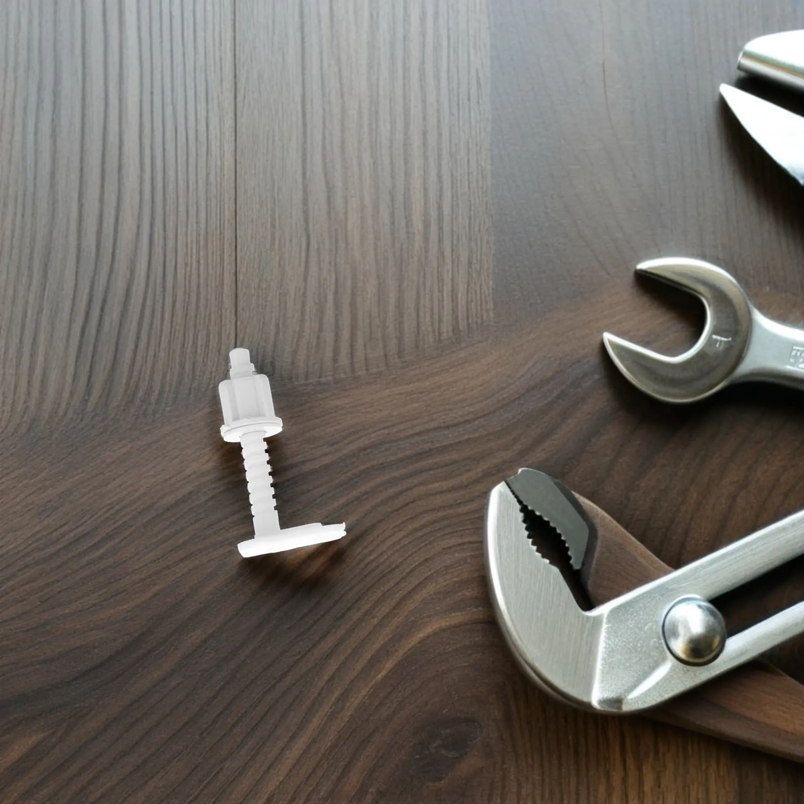 

20Pcs White Toilet Seat Screws Replacement Universal Plastic Expansion Bolts Secure Installation Bathroom Fixture Parts