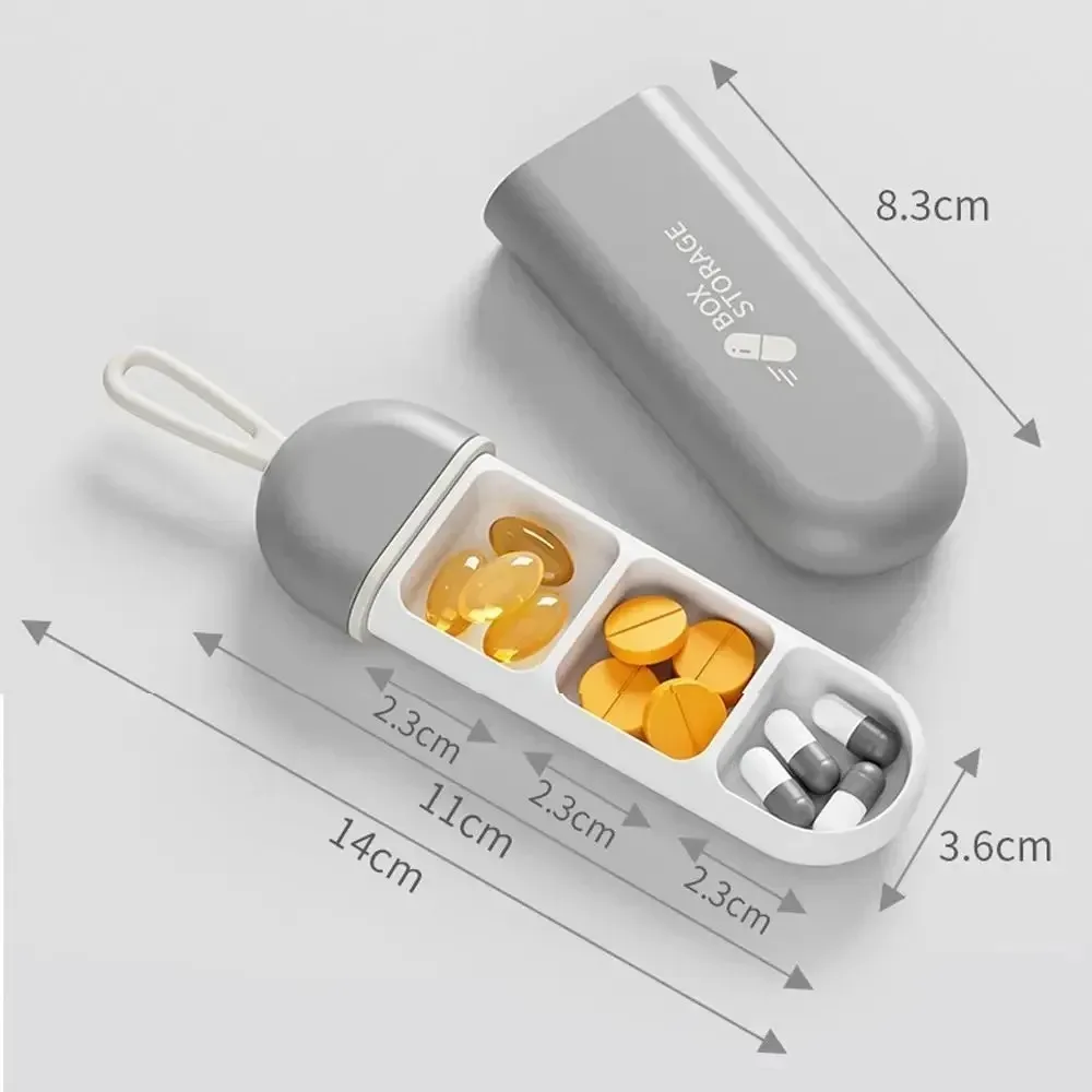 Daily Drug Organizer Portable Neat And Tidy Pill Management Travel Pill Dispenser Medicine Box Durable Sturdy Pocket Pill Box