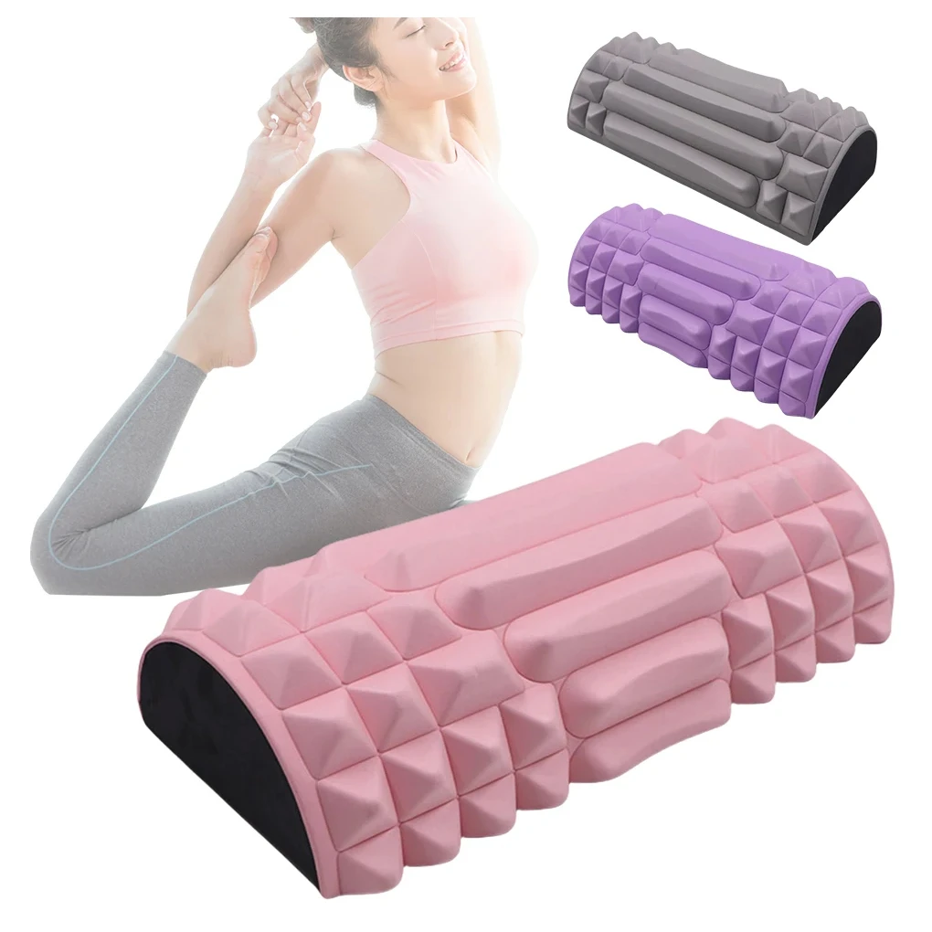 

Foam Roller Massage Column High Density EVA Massage Roller Multi-Function Portable Muscle Roller Half Round for Bodybuilding