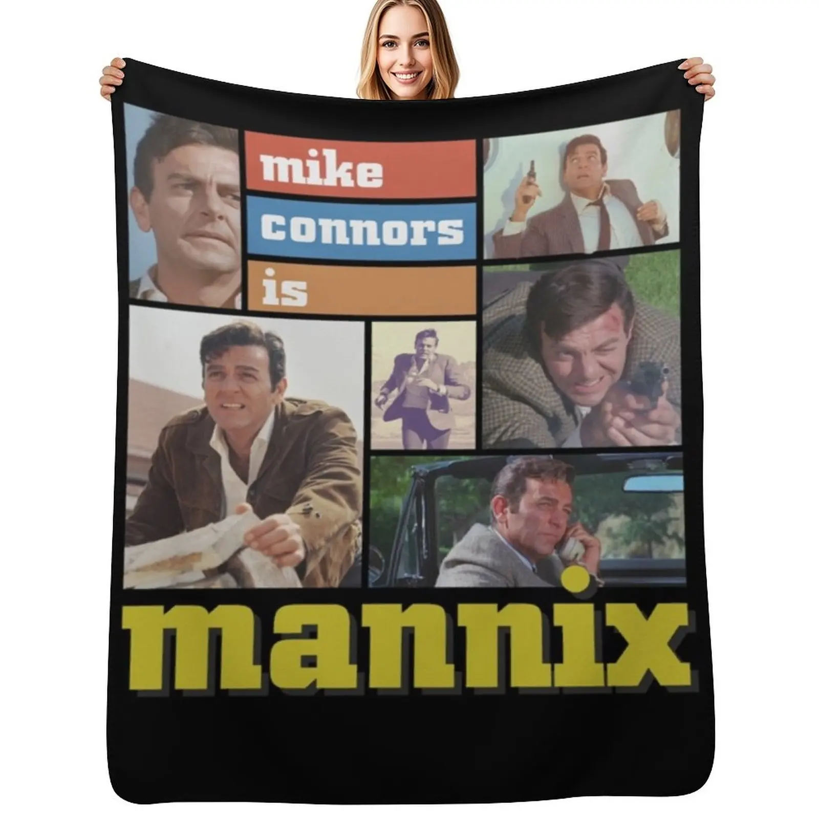 Mannix mike connors es una manta Mannix para todas las estaciones, ligera y suave, para cama.