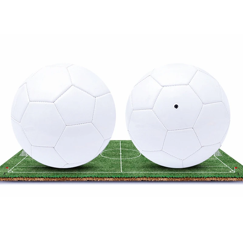 

White Soccer Ball Size 5 Official Size Lightweight For Kids Adult Football Toy Educational Plaything Sports PVC DIY Gift