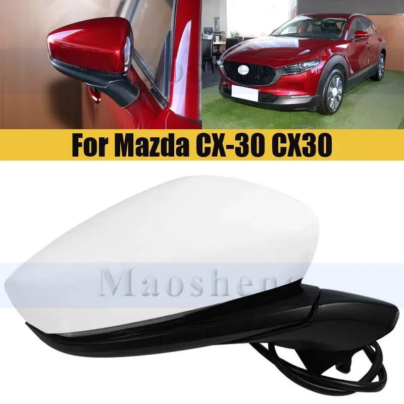 

Side Rearveiw Mirror For Mazda CX-30 CX30 2020-2023 Side Rear View Mirror With Folding