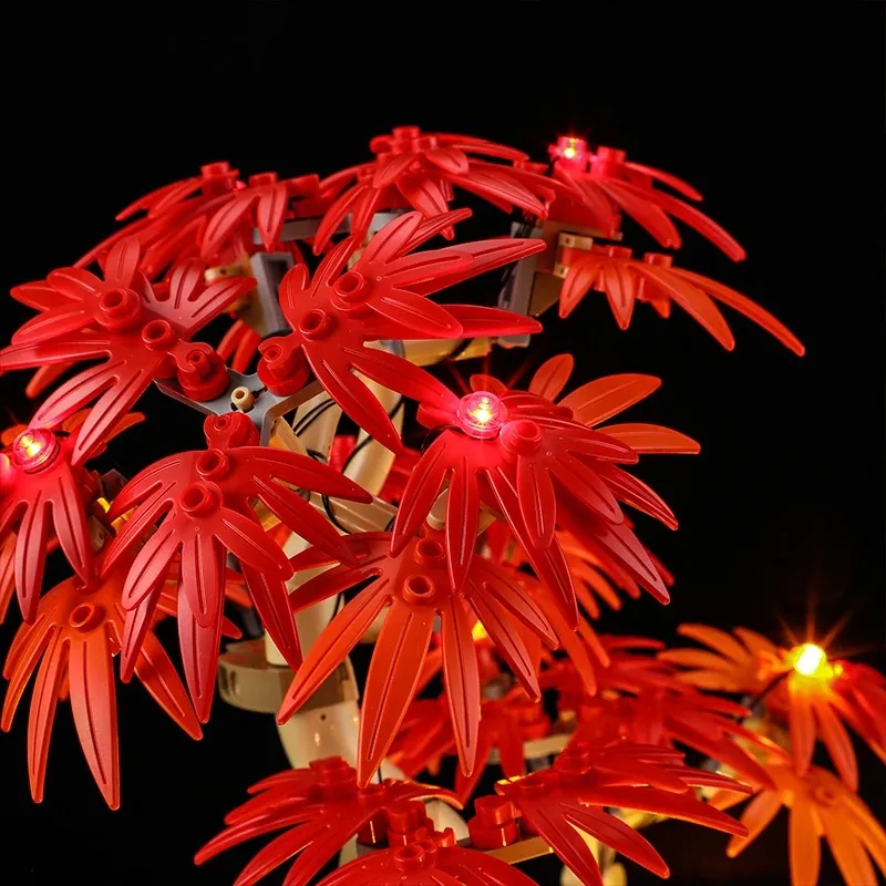 LED-lichtset voor LEGO 10348 Japanse rode esdoorn bonsai boom decoratieve DIY speelgoed cadeau (exclusief bouwsteen baksteen set model)