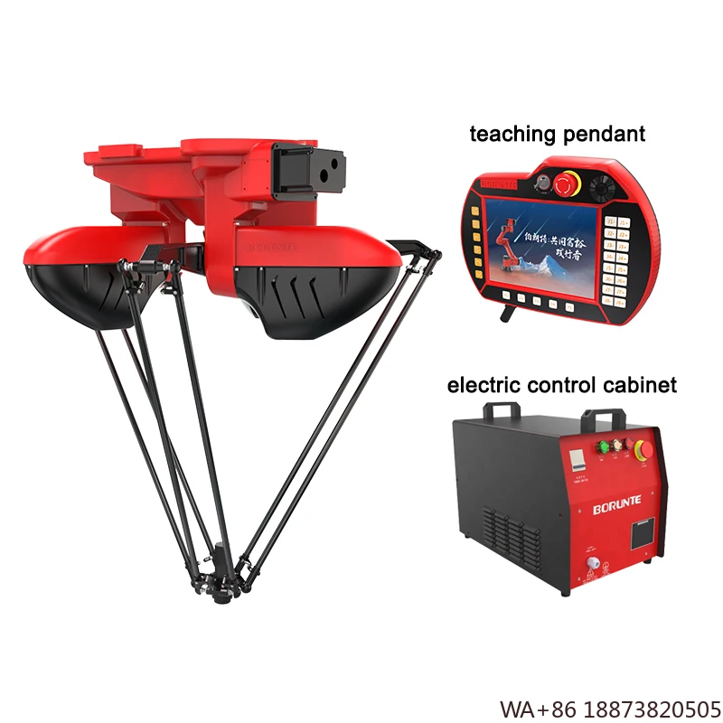 روبوت جديد ترقية القابض المتوازي العناكب مناور-حمل 8 كجم 4-محور صناعي لفرز التعامل مع التجميع #2