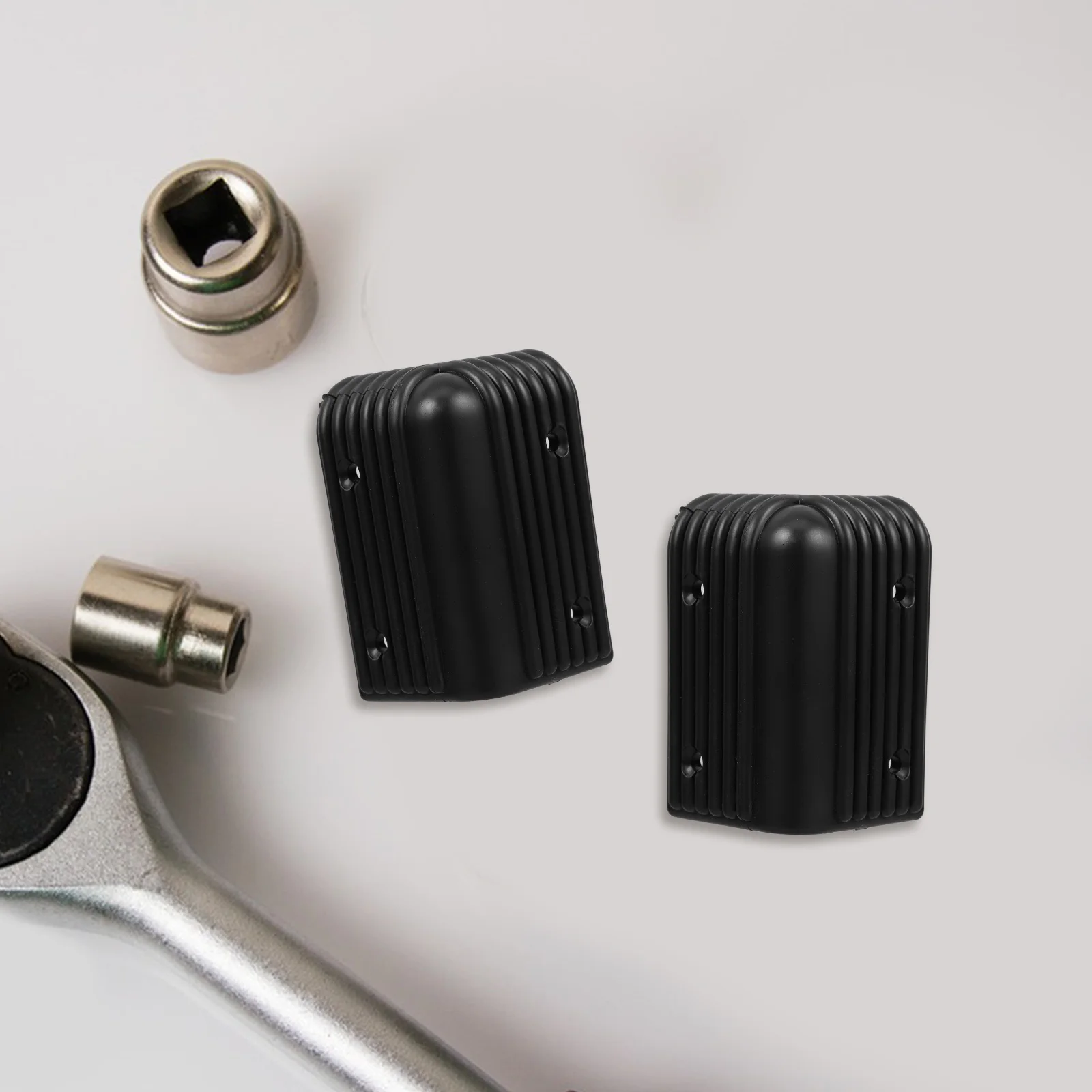 

12Pcs Stage Speaker Corner Guards Plastic Triangle Protective Covers Anti Collision Bumper Safety for Home Studio Furniture Desk