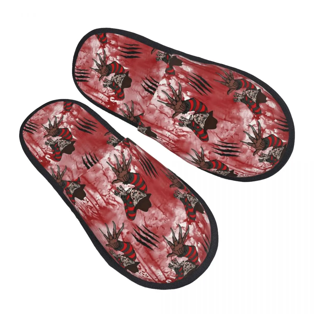 

Мягкие домашние тапочки из пены с эффектом памяти на Хэллоуин, женские удобные теплые тапочки с противоскользящей подошвой из фильма Фредди Крюгера